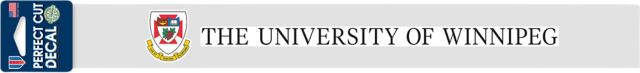 University of Winnipeg 2x17 Decal