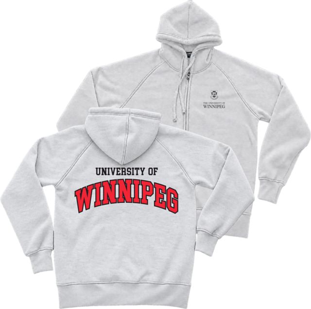 University of Winnipeg Full Zip Hooded Sweatshirt