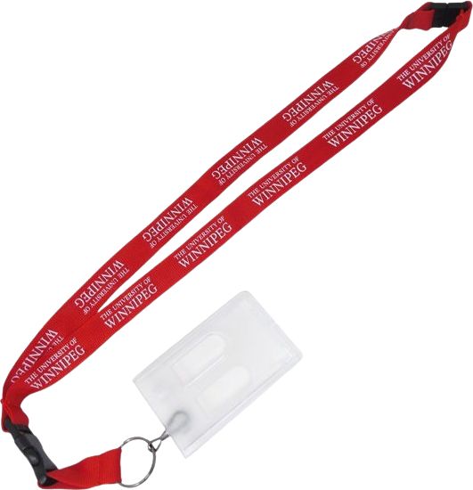 University of Winnipeg 3/4'' Tube Lanyard