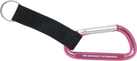 University of Winnipeg Carabiner with Strap