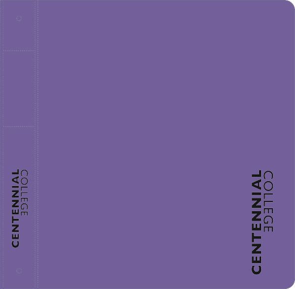 Centennial College (use FRANKLIN GOTHIC URW) 1'' Binder
