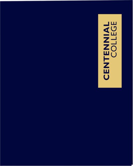 Centennial College Progress Campus Laminated 2 Pocket Folder