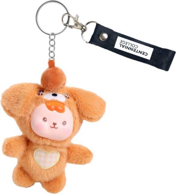 Centennial College Progress Campus Plush Keychain with Lanyard