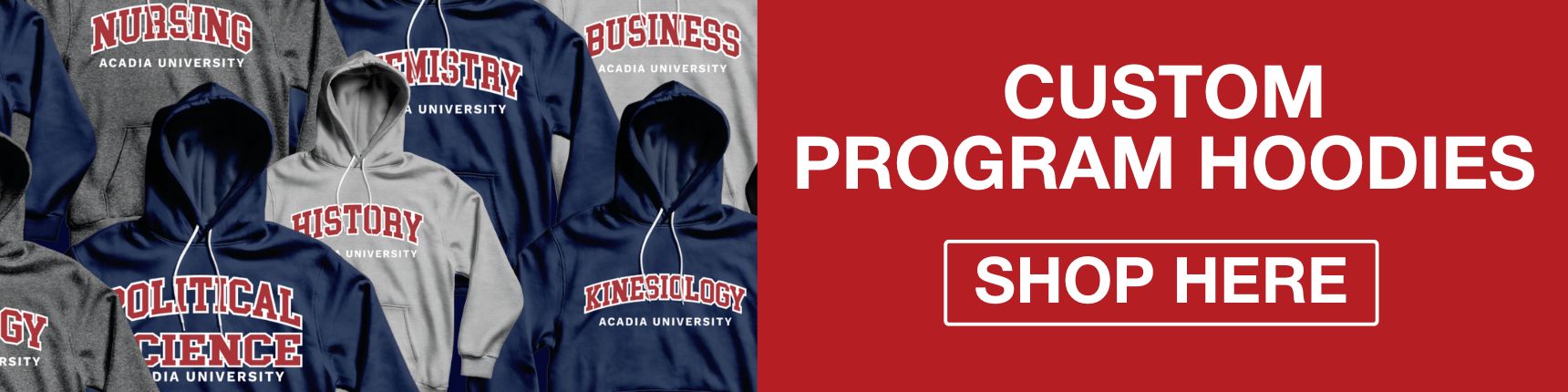 Custom Program Hoodies. Shop Now. 