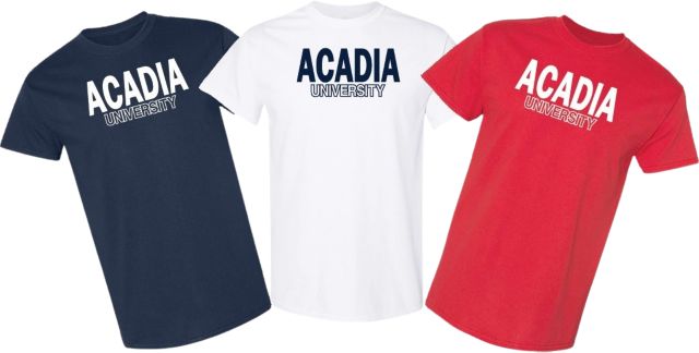 Acadia University 3 Pack T-Shirts in Bag