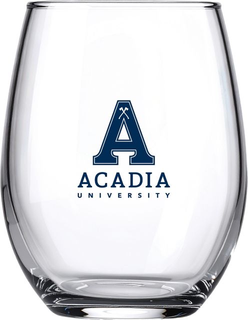 Acadia University Stemless Wine Glass