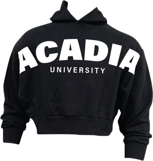 Acadia University Women's Cropped Hooded Sweatshirt