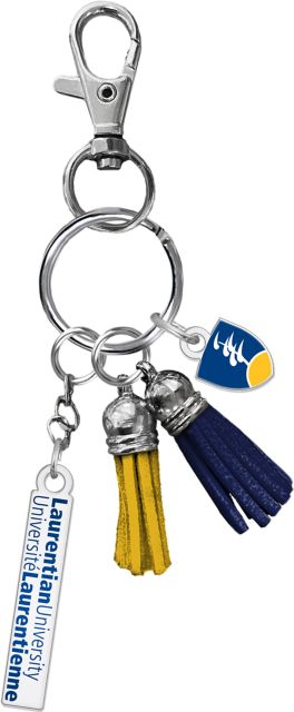 Laurentian University Charm Keychain