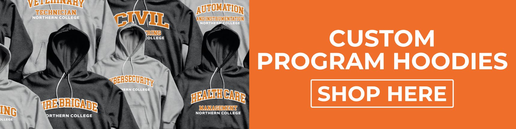 Custom Program Hoodies. Shop Now. 