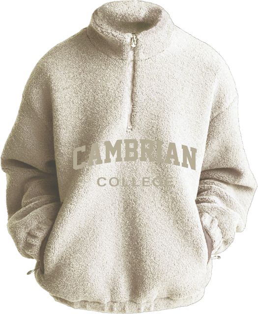 Cambrian College Sherpa Puff Embroidery 1/4 Zip