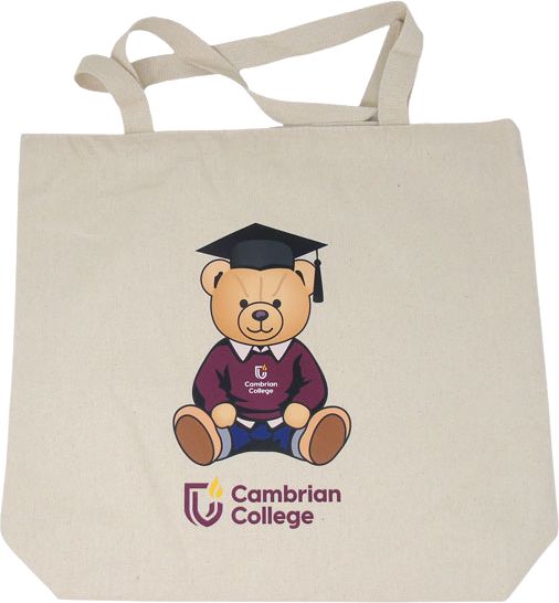 Cambrian College Graduation Bear Tote Bag