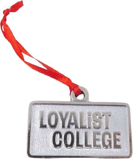 Loyalist College Cast Metal Ornament