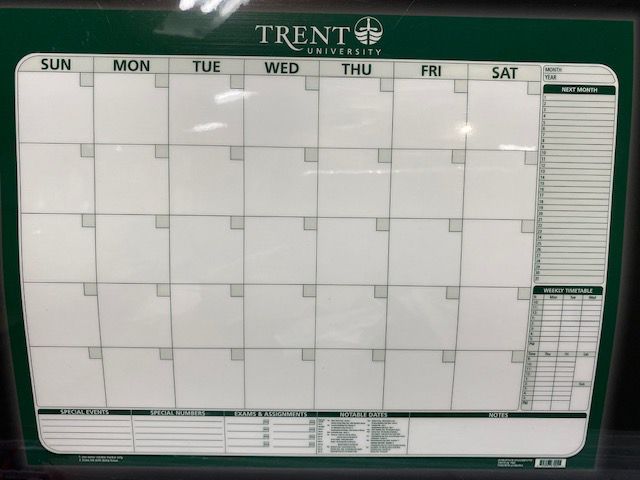 Write-On Wipe-Off 1 & 4 Month Forever Calendar 23 x 30. Fits on the back of a   door. See the big picture in one glance.