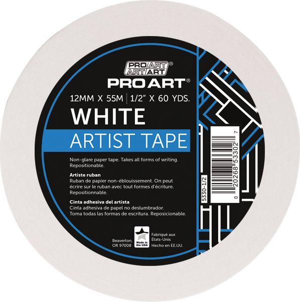 ARTISTTAPE .5"x60YD WHT ACIDFR