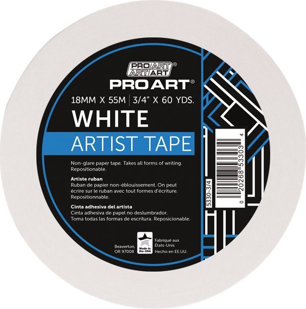 ACID FREE 3/4"X60YARD WHITE AR