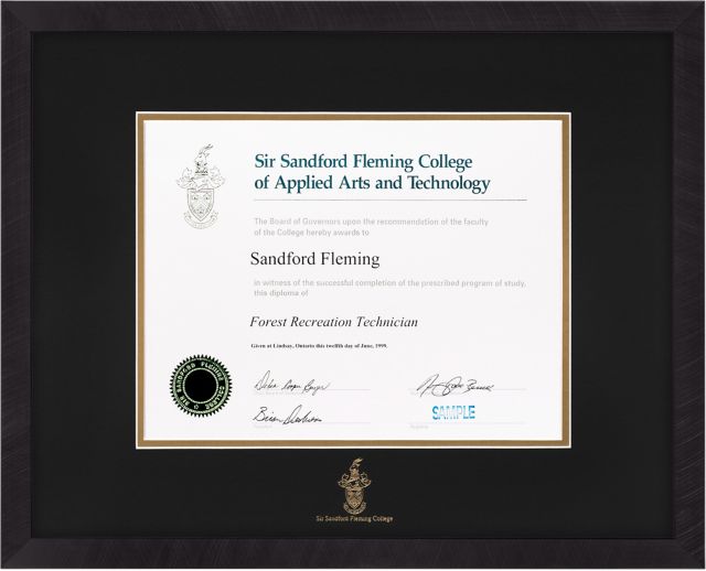 Fleming College 15x19 Diploma Frame