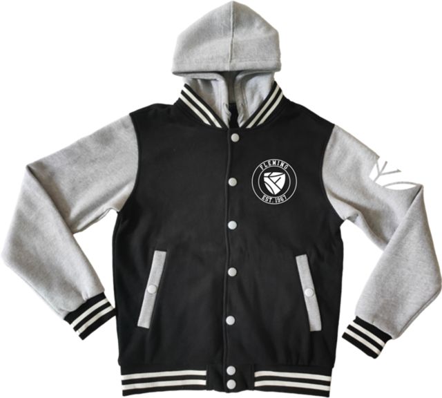 Fleming College Hooded Varsity Jacket