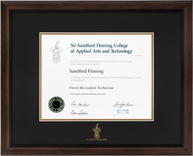 Fleming College 15x19 Richmond Diploma Frame