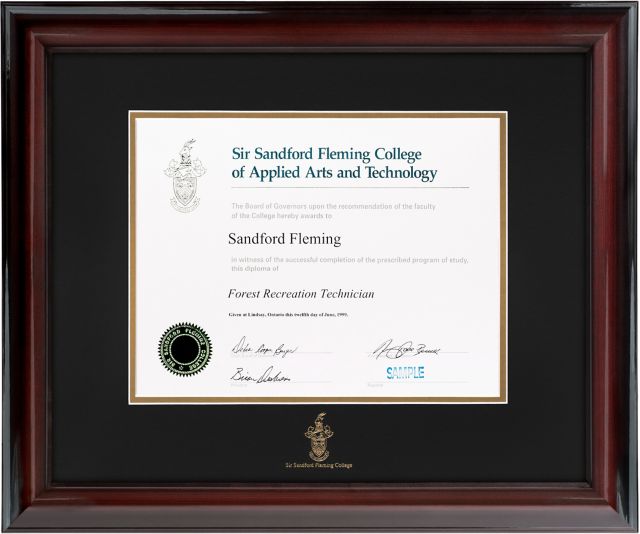 Fleming College 15x19 Verona Glossy Diploma Frame
