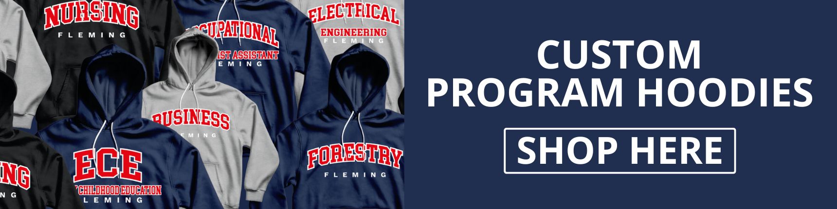 Custom Program Hoodies. Shop Here. 