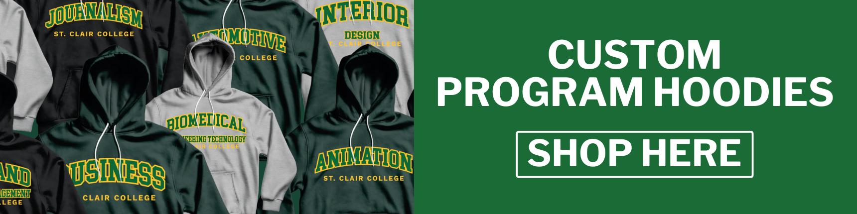 Custom Program Hoodies. Shop Now. 