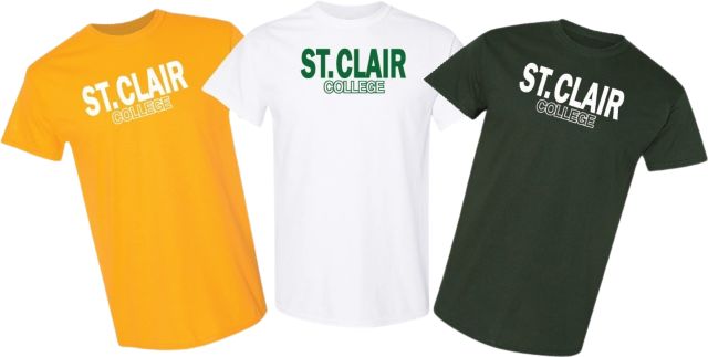 St. Clair College of Applied Arts & Technology 3 Pack T-Shirts in Bag