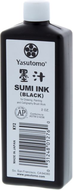 Yasutomo Black Sumi Ink 6 oz