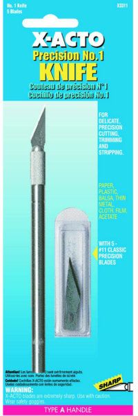 X-Acto #1 Knife Set With Five #11 Blades