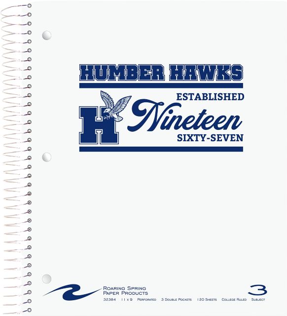 Humber College 120 Sheet Notebook