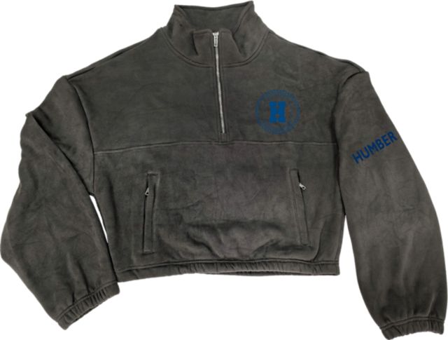 Humber Polytechnic 1/4 Zip Cropped Crewneck