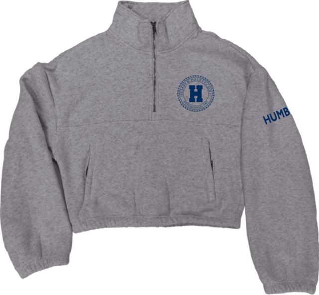 Humber Polytechnic 1/4 Zipped Cropped Crewneck