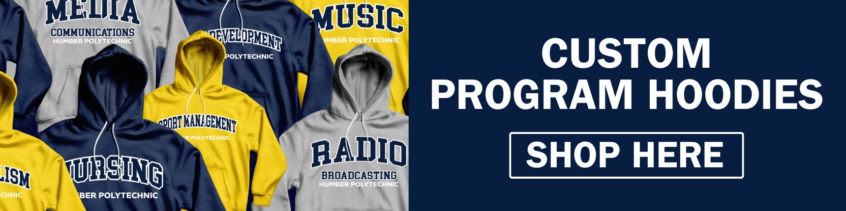 Custom Program Hoodies. Shop Now. 
