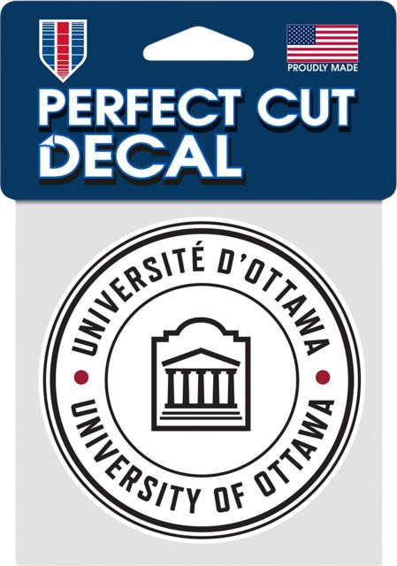 University of Ottawa 4'' x 4'' Decal