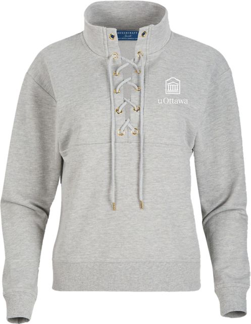 Chandail à enfiler pour femme à encolure lacée Université d’Ottawa