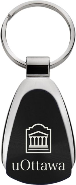 University of Ottawa Teardrop Keychain
