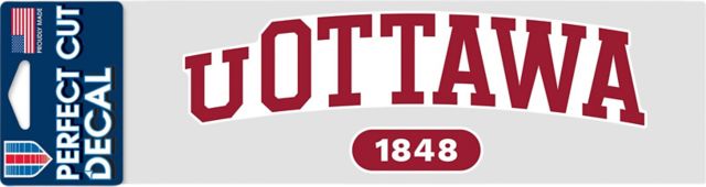 University of Ottawa 3'' x 10'' Decal
