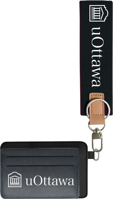 University of Ottawa ID Holder with Keychain