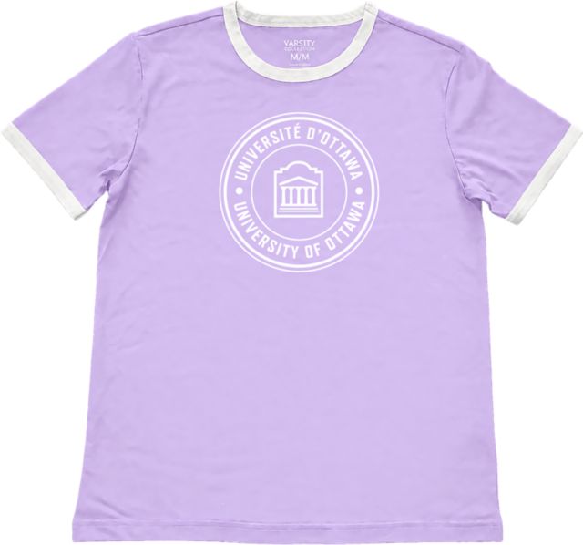 University of Ottawa Women's Ringer Short Sleeve T-Shirt