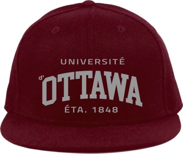 Casquette avec fermeture à bouton-pression Université d’Ottawa