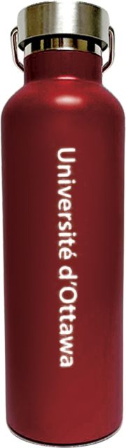 University of Ottawa 24 oz. Stainless Steel Water Bottle