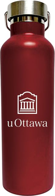 University of Ottawa 24 oz. Stainless Steel Water Bottle