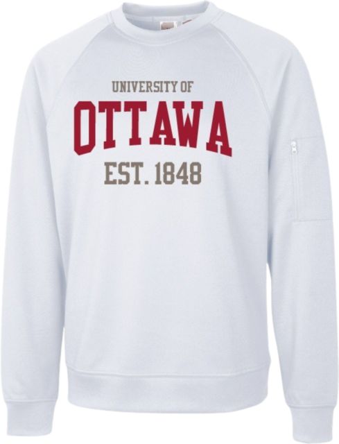 Chandail en molleton sport ras du cou Université d’Ottawa