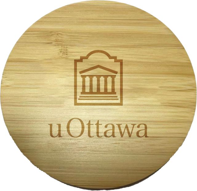 Chargeur 10&nbsp;W en bambou Université d’Ottawa