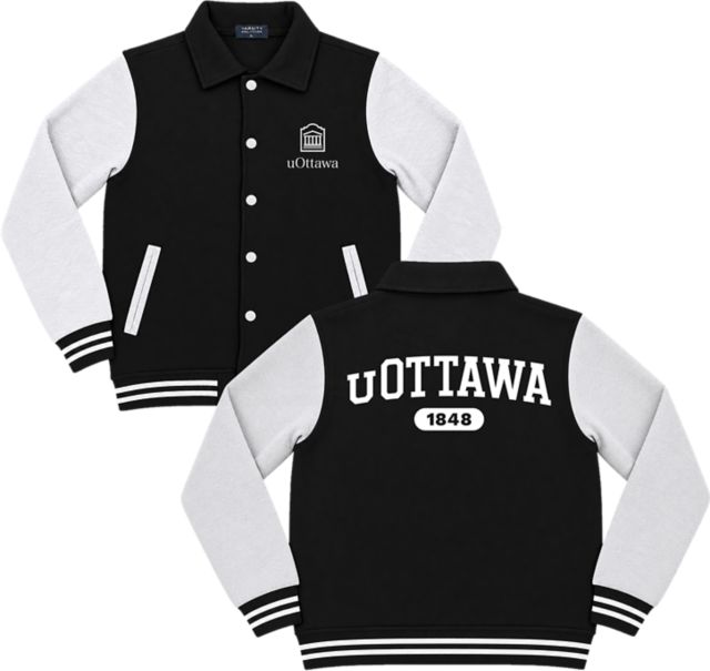 University of Ottawa Collared Varsity Jacket