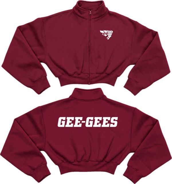 University of Ottawa Gee-Gees Women's Crop Mockneck Full Zip