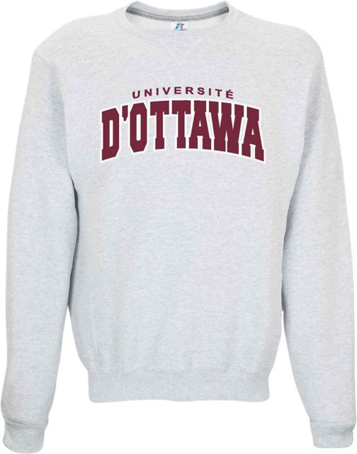 Université d'Ottawa Sweatshirt à Encolure Ras du Cou