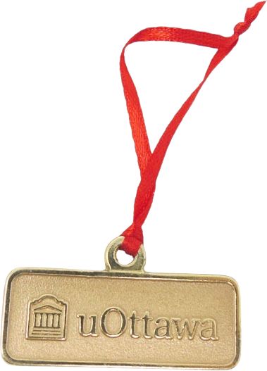 University of Ottawa Cast Metal Ornament