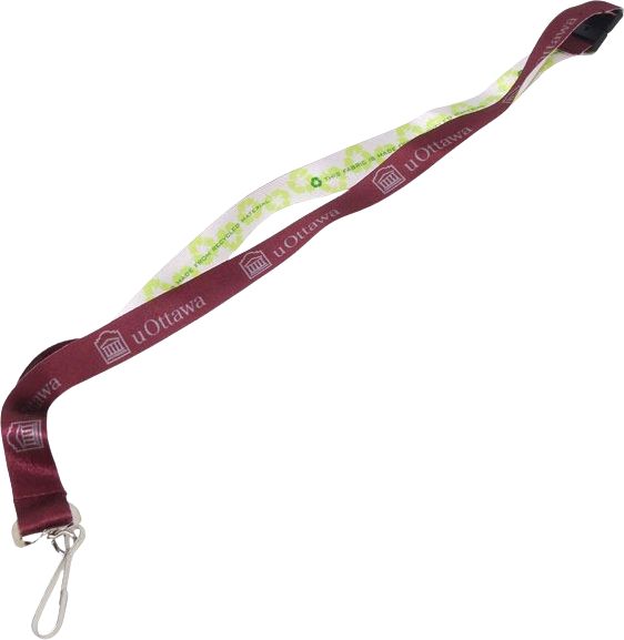 Lanière recyclée Université d’Ottawa 1,9&nbsp;cm