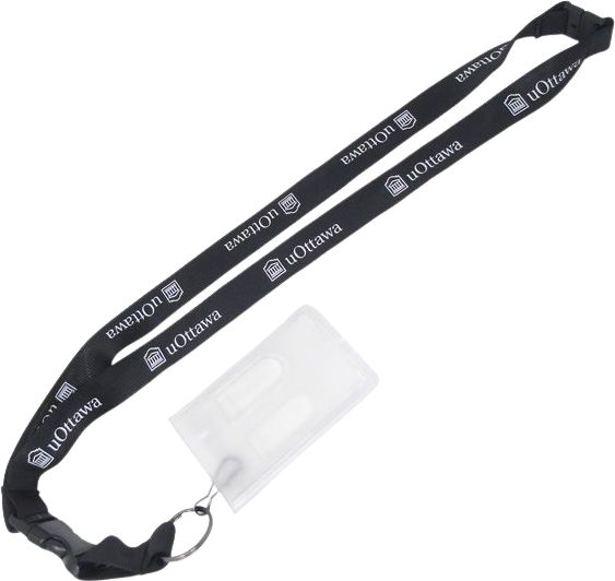 University of Ottawa 3/4'' Tube Lanyard
