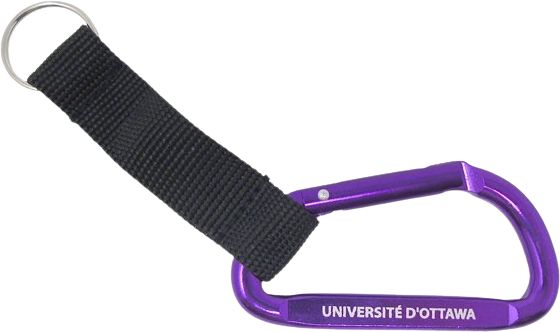 University of Ottawa Carabiner w/ Strap